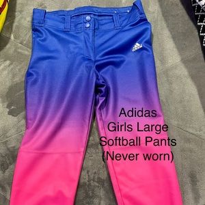 Girls Adidas softball pant